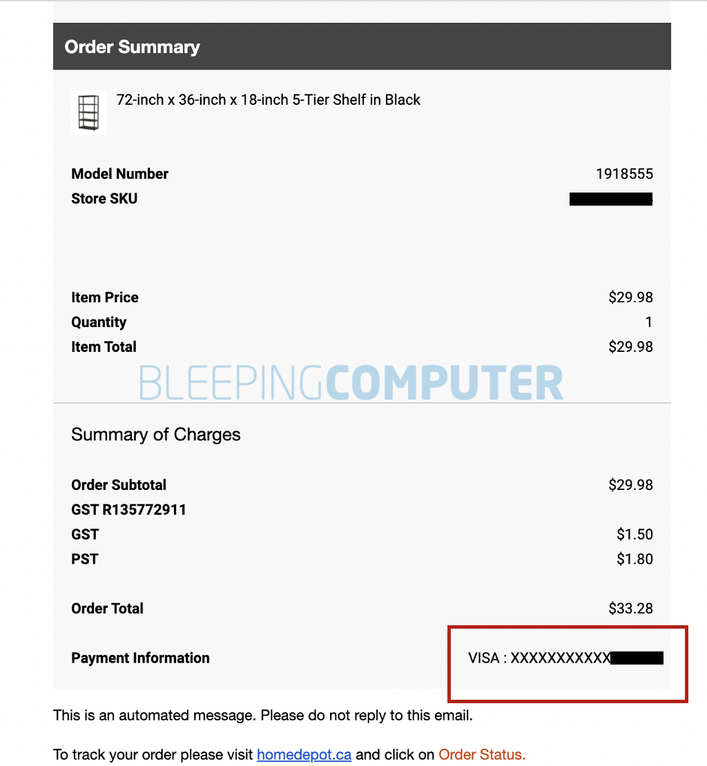 Home Depot Receipt Template